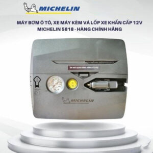 Bơm Lốp Ô Tô Michelin 5818 Kèm Vá Lốp Khẩn Cấp